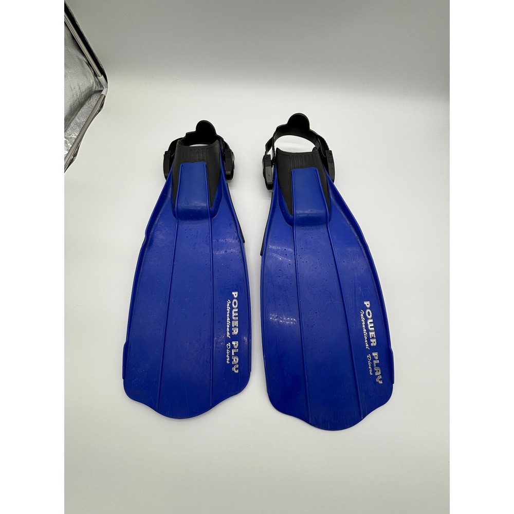 Power Play International Divers‎ Blue Swim Fins Swimming Flippers